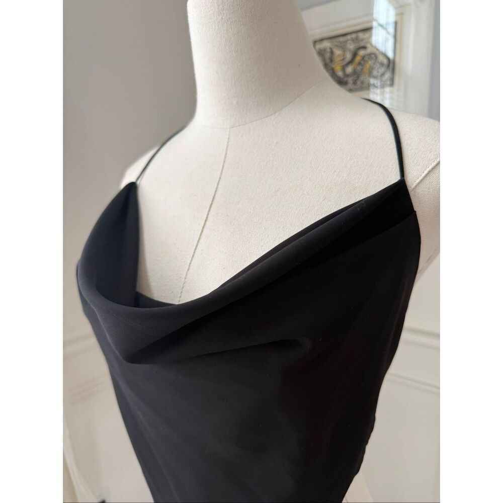 NWT Capulet Jayden Halter Neck Cami Open Back Handkerchief Black S - Picture 9 of 11